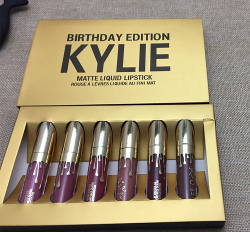 Новинка, KYLIE BIRTHDAY MEGA BUNDLE карандаш, стойкий макияж, водостойкий жидкий блеск для губ, помада «kilie», kyliejenner, тени для губ