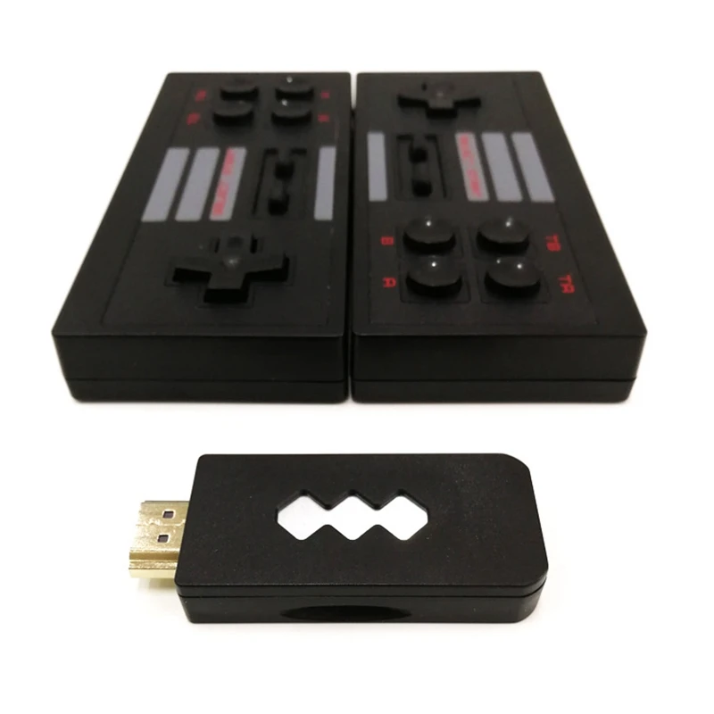 Классическая игровая консоль HDMI Ретро Мини ТВ видеоигры для NES игр с 2 беспроводными геймпадами 568 различных игр