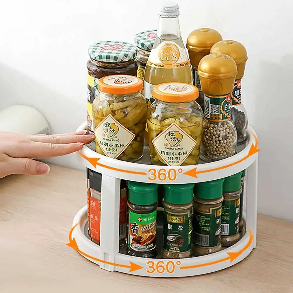 Storage-Rack Sauce Kitchen-Organizer Double-Layers Vinegar Oil-Salt Space-Save | Дом и сад