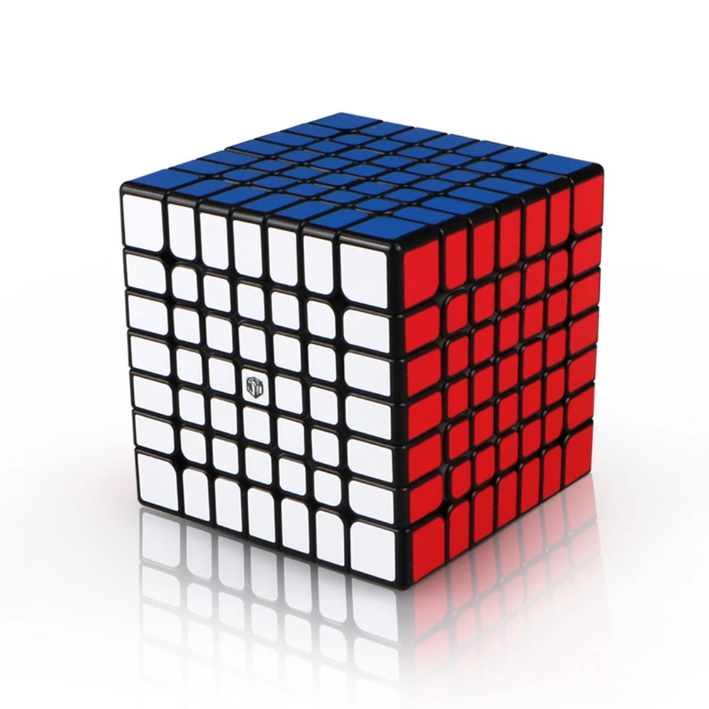 IQ-Cubes QiYi Spark/Spark Магнитный 7x7 куб высокоскоростной куб головоломка магические профессиональные обучающие кубики magicos детские игрушки - Color: Regular Black