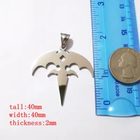 XMAS Gifts Women Mens ICP Jewelry Queensryche Tri-Ryche Logo Heavy Metal Band Stainless Steel Pendant Necklace Ball Chain 30" 2