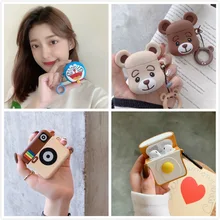 Чехол для AirPods с изображением мультяшного медведя, собаки, чехол s для Apple Airpods 2, чехол, Милые силиконовые аксессуары для наушников, чехлы для наушников, чехлы для Air pods