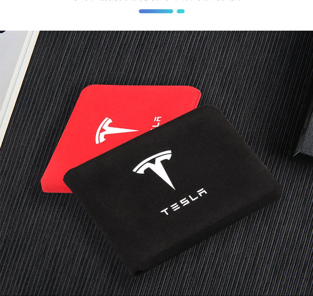 For Tesla model 3 X S accessories Turn fur Key card package drivers license book protector bank card storage accessories