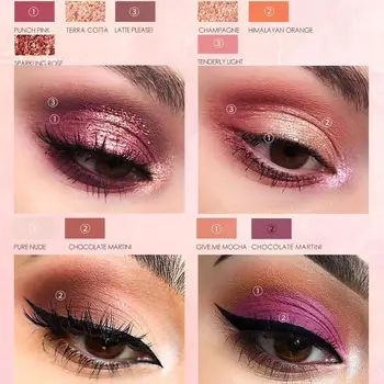 

FOCALLURE 16 Colors Glitter Matte Charming Eyeshadow Powder Palette Cosmetic Shiny Matte Glitter Pigment Eye Shadow Pallete