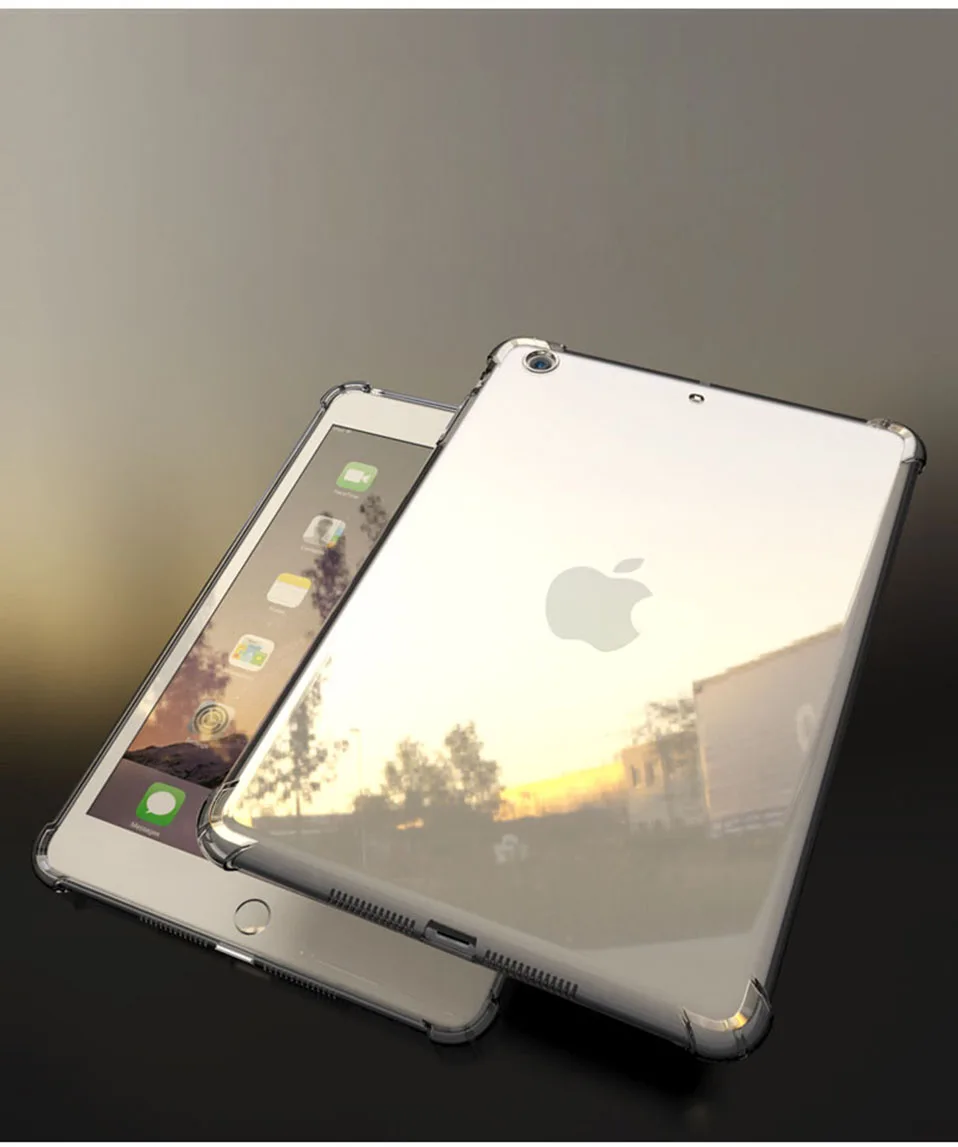 Shockproof Silicon Case For New iPad Air 1 Air 2 Pro 10.5 9.7 Mini 2 3 4 Case Soft Cover for iPad ipad3 Air 2 Pro 10.5