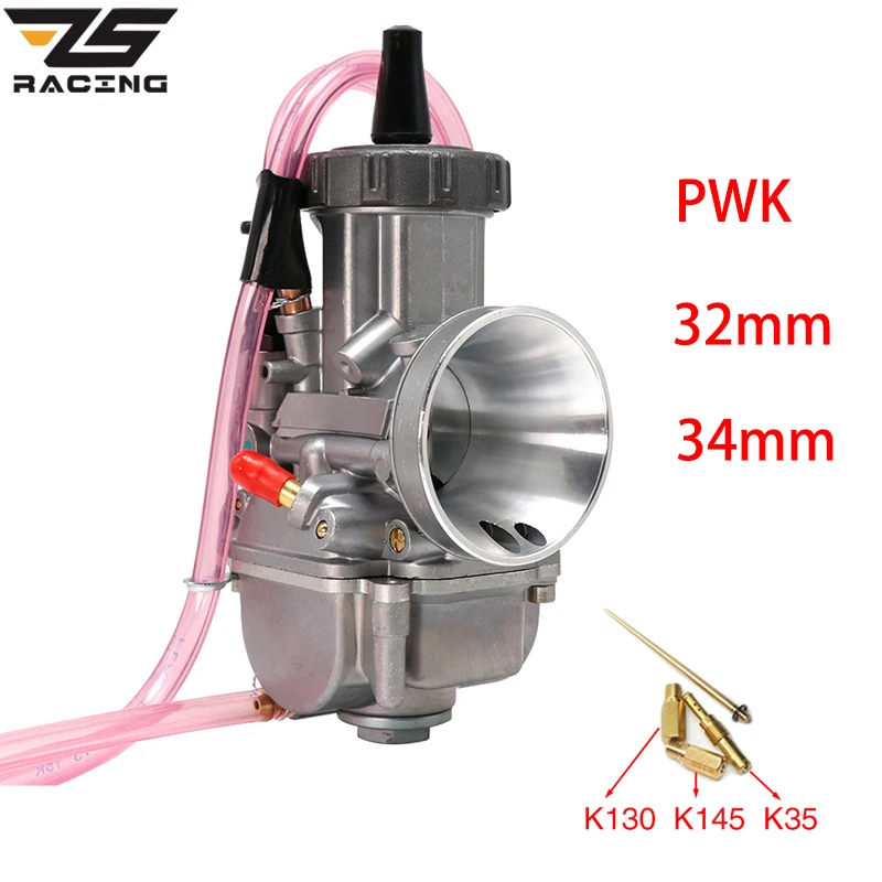 

ZS Racing Universal 32mm 34mm PWK Keihin Motorcycle Carburetor For 125-250cc 4T Moto ATV UTV Pit Bike Dirt Bike With Power Jet