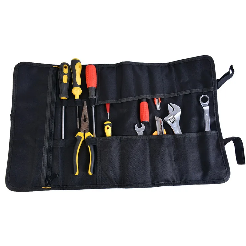 600D Оксфорд сумки для инструментов многофункциональные практичные ручки для переноски холст гаечный ключ хранения рулон сумка для