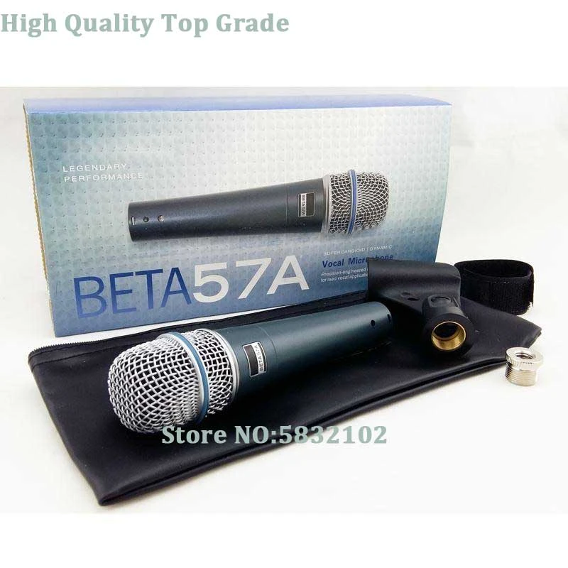 gaming headphones with mic Free Shipping Top Quality BETA57A Dynamic Cardioid Microphone,BETA57A Microphone With Transformer ,Clear Sound Microfonos mic