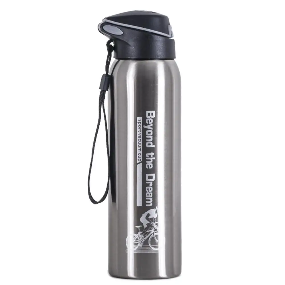 silver GloryStar бутылка для воды шейкер чашки спортивная чашка портативная термальная Спортивная бутылка Байкер оборудование высокое качество силиконовая Спортивная бутылка - Цвет: silver