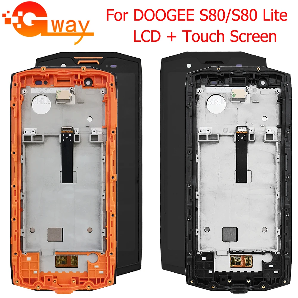 US $45.98 599 New For DOOGEE S80 LCD Display Touch Screen Digitizer Assembly With Frame For Doogee S80 Lite LCD Phone ReplacementTools