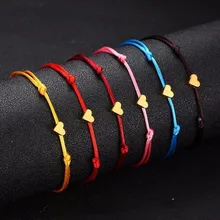 Vnox браслет с подвесками ручная работа ювелирные изделия регулируемый многоцветный веревочный браслет в стиле минимализма для женщин и детей