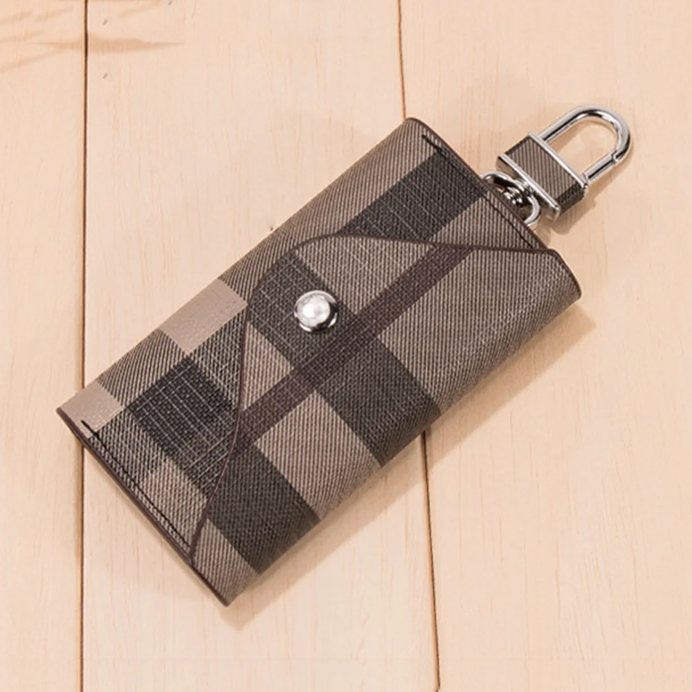 

Car Key Wallet Key Chain Bag Keyfob Pendant Holder Leather Organizer Universal Replacement Tool Kit