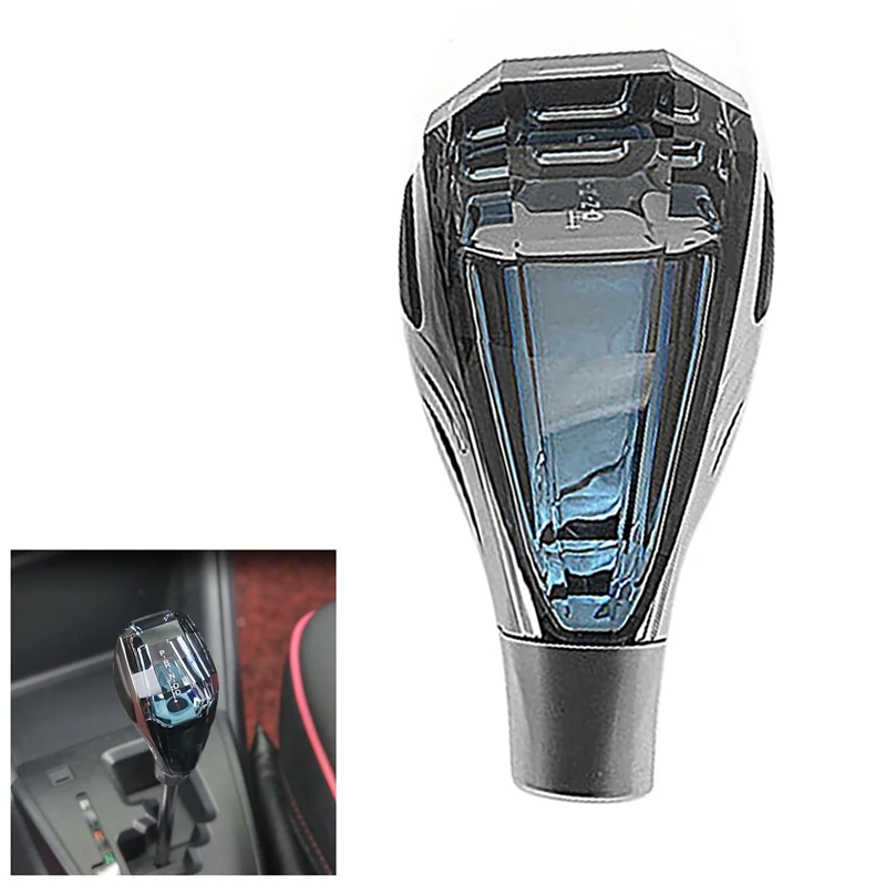 Car Universal LED Crystal Handles Automatic Gear Shift Knob Lever Stick Head for Toyota Honda Hyundai Nissan | Автомобили и