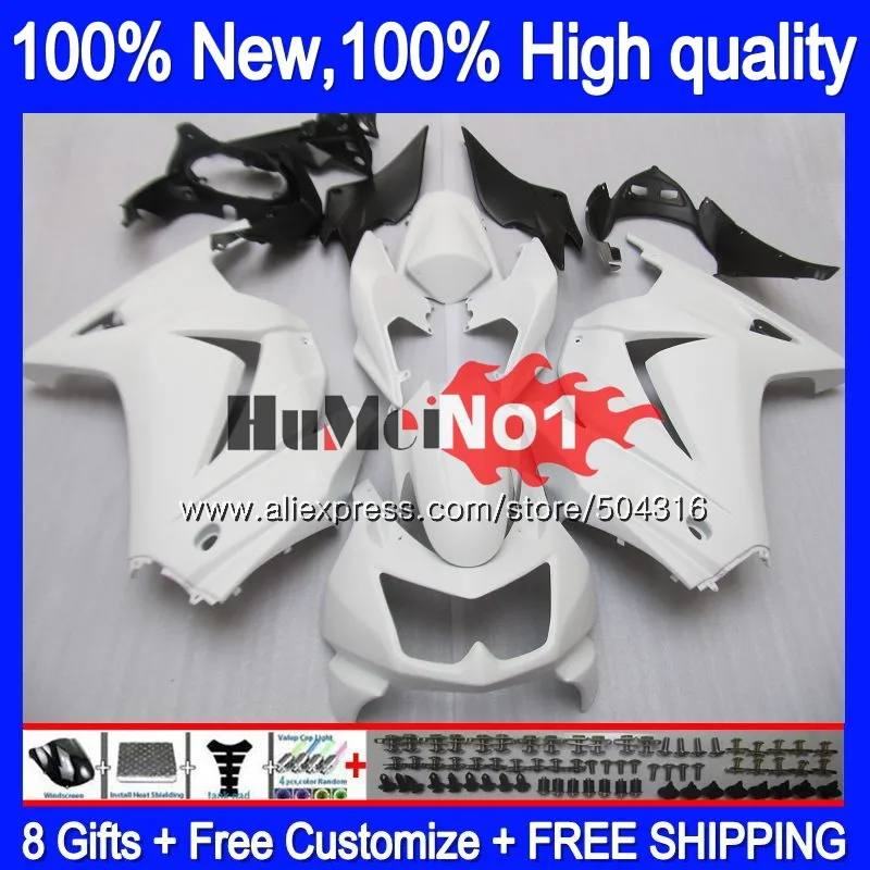 Kit For KAWASAKI EX250 ZX250 R EX250R 10MC.108 White Gloss ZX EX 250 250R ZX250R 2008 2009 2010 2011 2012 08 09 10 11 12 Fairing Kit For KAWASAKI EX250 ZX250 R EX250R 10MC.108 White Gloss ZX EX 250 250R ZX250R 2008 2009 2010 2011 2012 08 09 10 11 12 Fairing