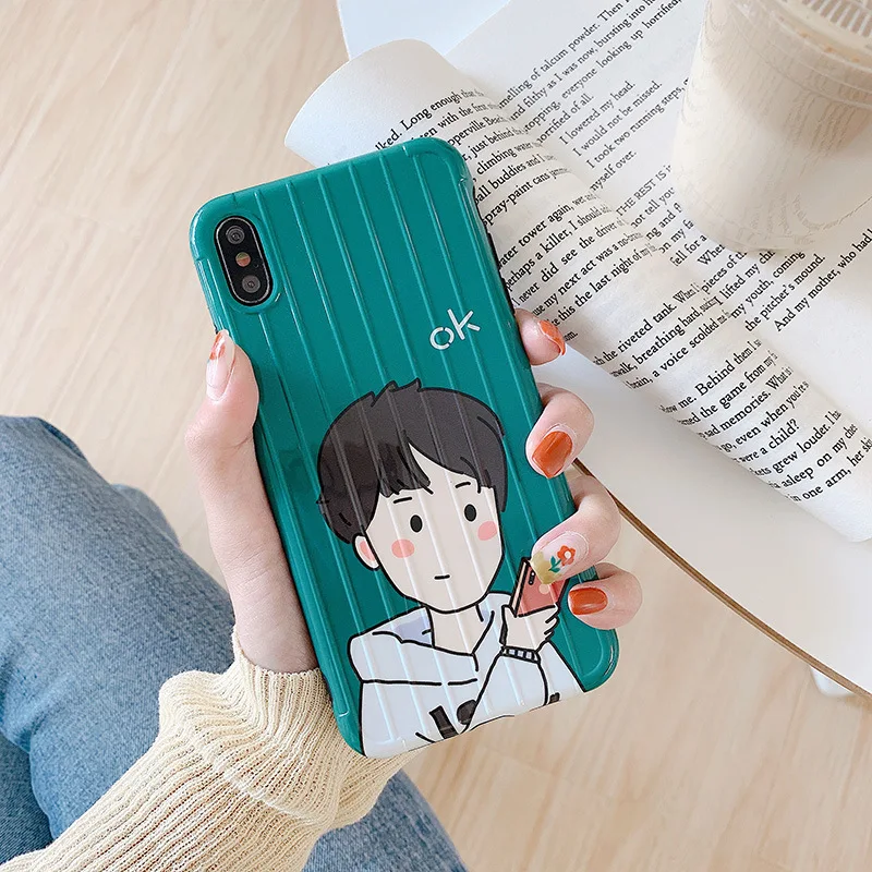 Cool Cartoon Phone Case Cover For iPhone X XR 6 6s plus Cute Protective Phone case For iPhone Xs Max 7 8 plus