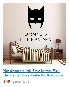 Горячая Мечта большой маленький Frase Наклейка на стену Бэтмен виниловая Фреска плакат для детской комнаты наклейки на стену Бэтмен наклейки pegatina pared Бэтмен