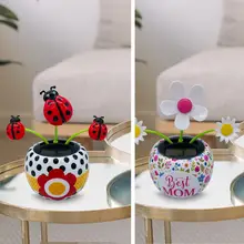  Solar Powered Toys Vivid Swinging Dancing Toy For Car Windowsill Decoration Holiday Car Dashboard Office Home Desk Decor 