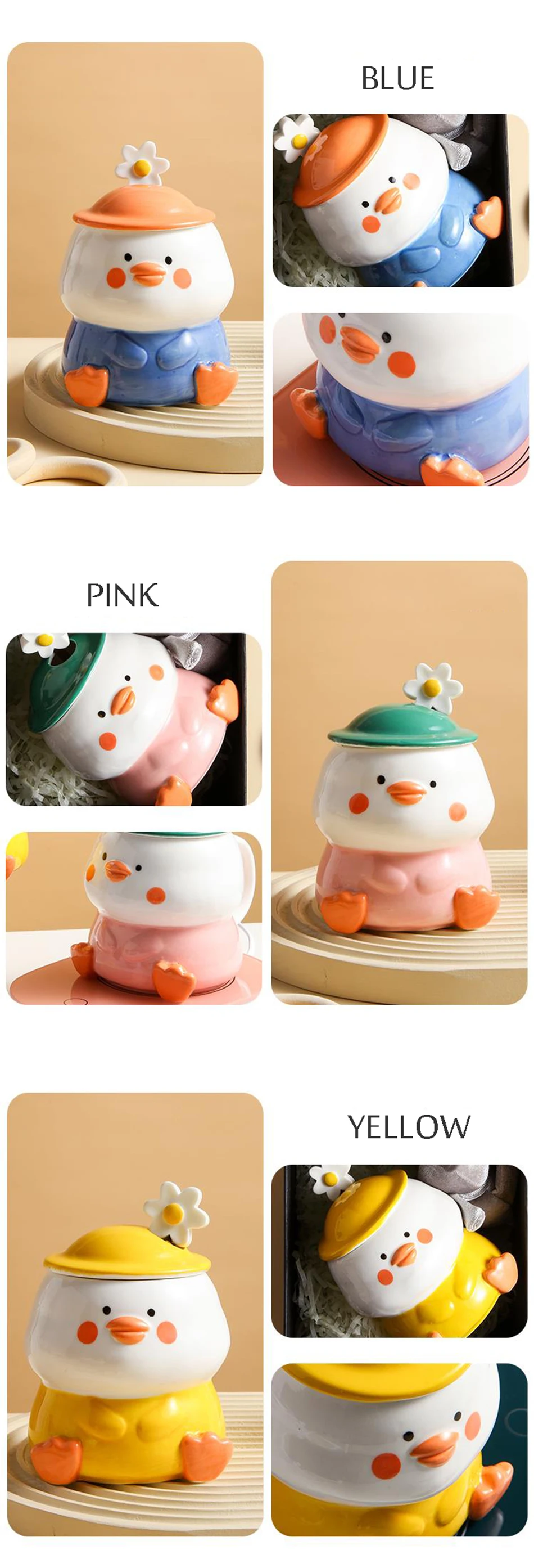 Kawaii Duck Ceramic Cup - Limited Edition