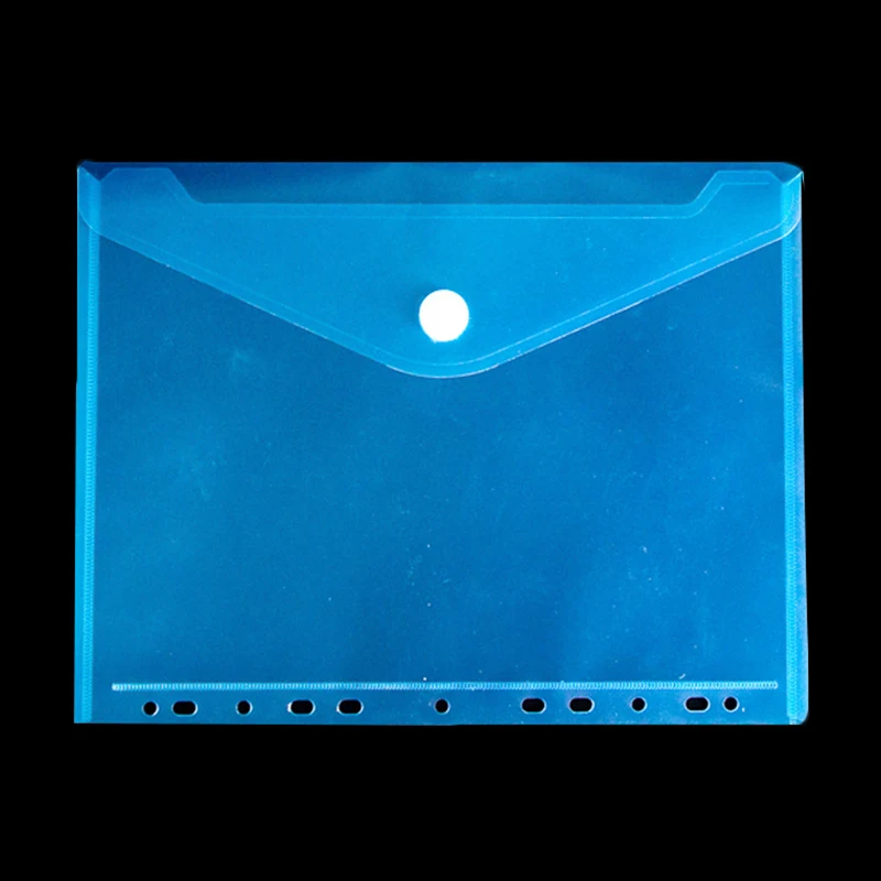 New Matte A4 File Bag Buckle Envelope Pocket Insert Pages Office File Holder Bag 