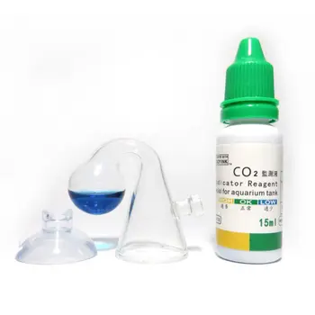 

1Set CO2 Sucker Type Checker CO2 Tester Glass Monitor for Aquarium Freshwater