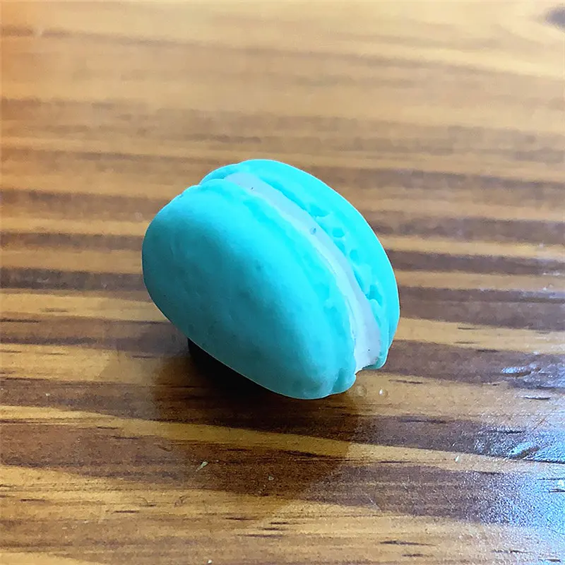 Macaron Sky Blue Re-ment Macaron, украшение для обуви, мини, смола, безопасность, нетоксичные садовые аксессуары для обуви, подвески, подходят для Croc jibz, Детские вечерние, X-mas, подарок - Цвет: Macaron Sky Blue
