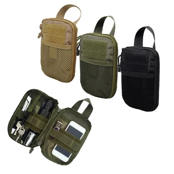 

Tactical MOLLE Phone Pouch Utility EDC Bag Ammo Holder Military Waist Accessory Pack Hunting Gadget Divider Organizer Storager
