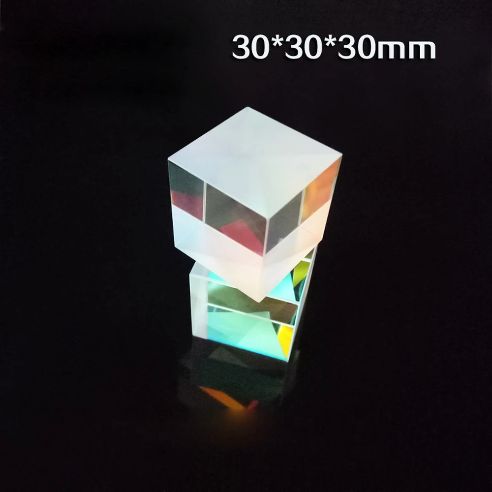 30*30*30 мм цветная Призма K9 Оптический куб сплиттер для фотографии детей популярная