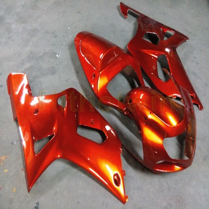 Пользовательские ABS панели для Suzuki K1 GSX-R600/R750 01-03 GSX R750 GSX R600 2001 2002 2003 обтекатель обвес+ Болты+ Синий Пламя - Цвет: F