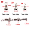 10pcs Fishing Swivels 3-way Stainless Steel Fishing Connector Rolling Bearing Swivel Hook for Carp Tackle Accessories tool ► Photo 2/6