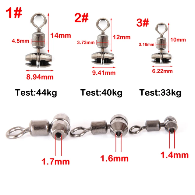 10pcs Fishing Swivels 3-way Stainless Steel Fishing Connector