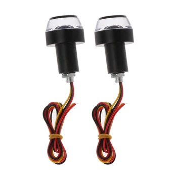 

LED Handlebar Motorcycle Turn Signal Light Amber Indicator Flasher Blinker Grip