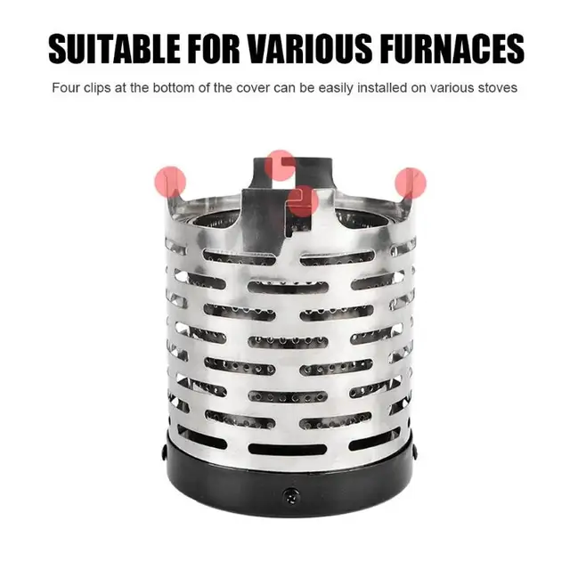 Mini Heater Outdoor Travel Camping Equipment Warmer Heating Stove Tent Radial Flame Heating Cover 5