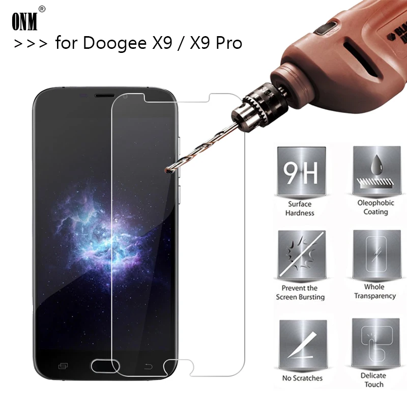 

2.5D 0.26mm 9H Premium Tempered Glass For Doogee X9 Screen Protector Toughened protective film For Doogee X9 Pro Glass