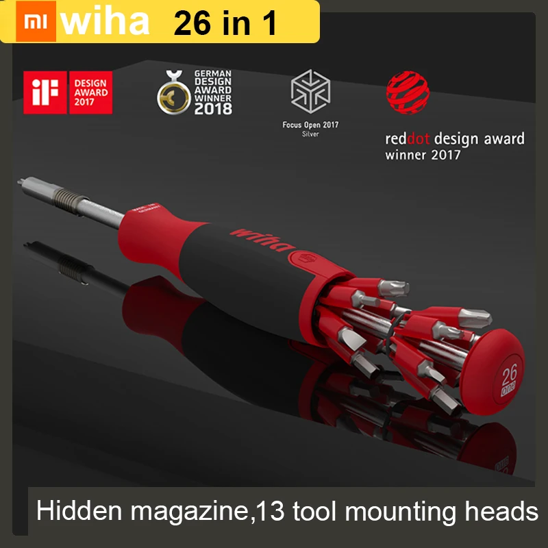 

Original Xiaomi Mijia Wiha 26 in 1 Precision Chrome Vanadium Steel Screw Driver Magnetic Bits Repair Tools Home Kit Xiomi Xaomi