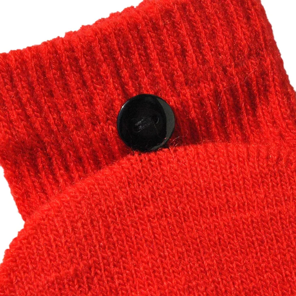 Перчатки Без Пальцев для взрослых Модные женские мужские зимние теплые Перчатки для рук и запястья с откидной крышкой варежки для мужчин и женщин
