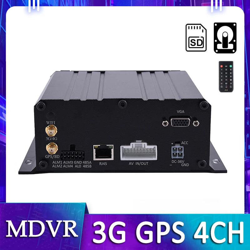 4CH мобильный видеорегистратор поддержка 3G GPS опционально Mdvr для автомобиля