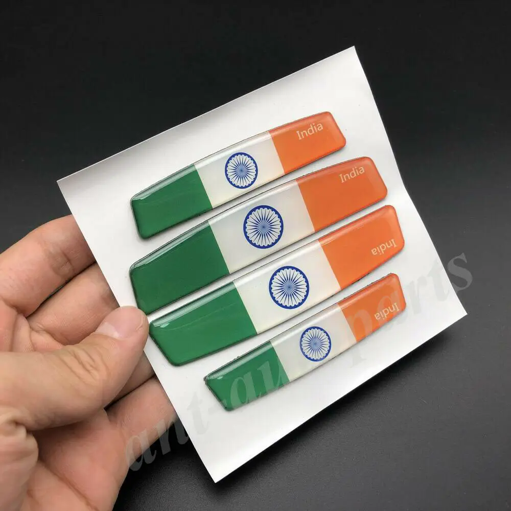 

India Hindustan Flag Car Door Anti-Collision Emblem Badge Decals Sticker Gift