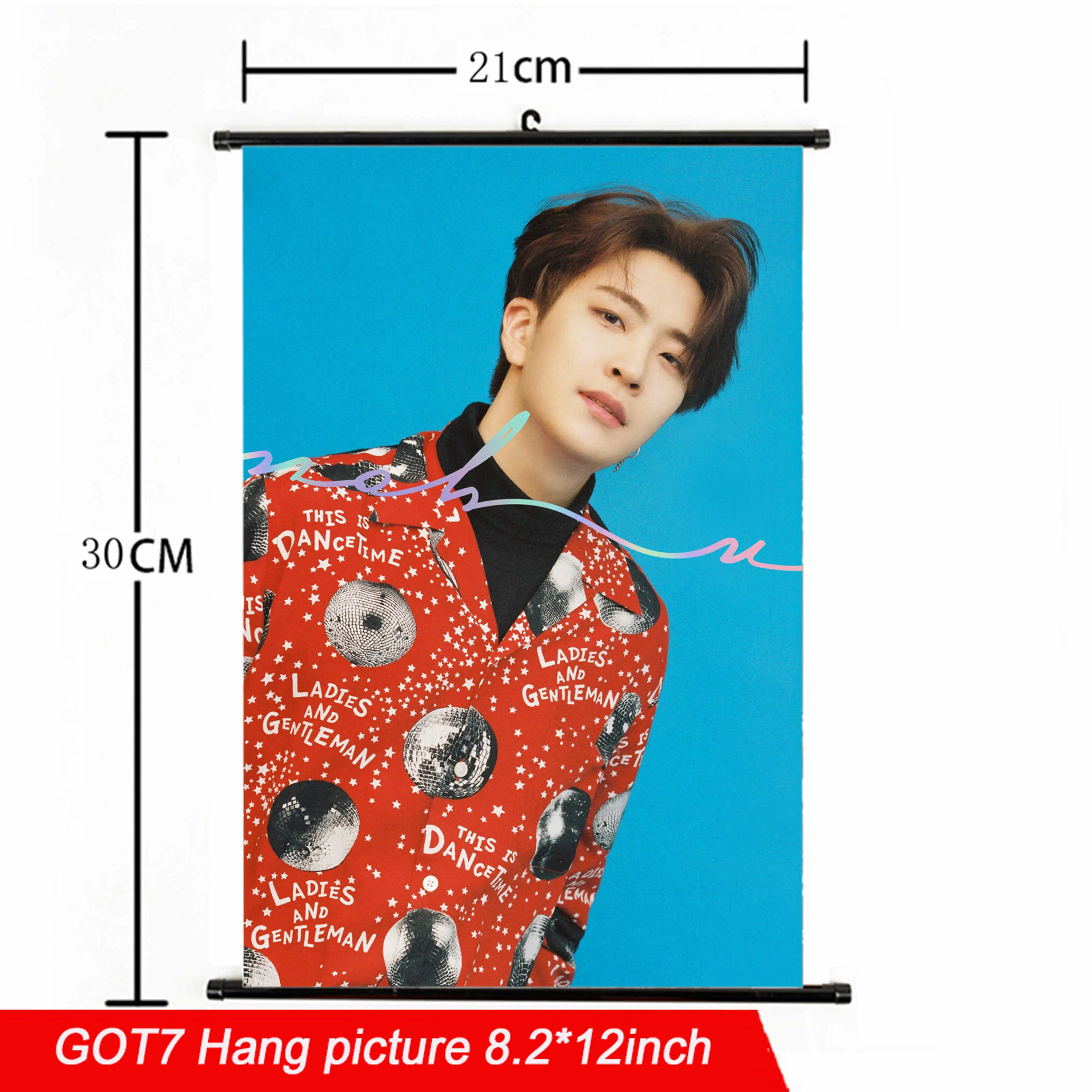 21*30 см Kpop GOT7 повесить плакат ткань высокого качества глаз на вас альбом kpop GOT7 повесить изображение фото плакат для поклонников Коллекция подарков - Цвет: GOT7 35