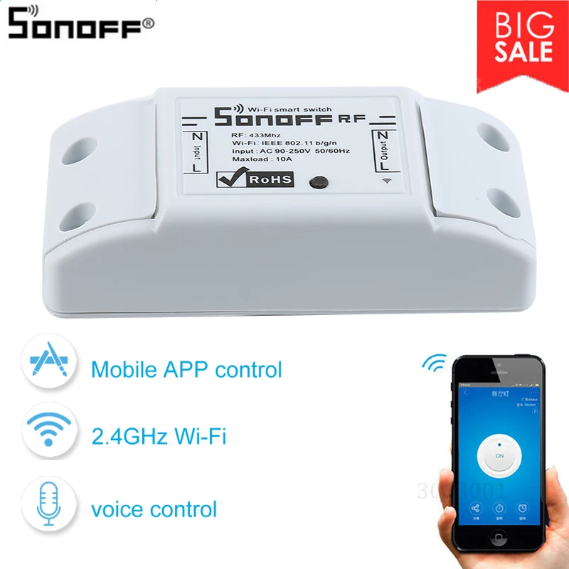 Sonoff RF беспроводной WiFi переключатель умный дом автоматизация 433 МГц РЧ дистанционный переключатель модуль для IOS Android смартфон