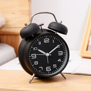 

Alarm Clock Bedside Child Personality Clock Metal Creative Luminous Sitting Clock Leisure Clock Home Decoration