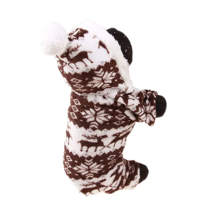 brown Пальто для домашних животных мульти-размер украшение удобная одежда для собак коралловый кашемир 5 цветов костюм одежда зима осень на открытом воздухе - Цвет: brown