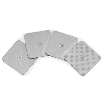 

5Pairs 5x5cm Replacement Electrode Massage Pads Tens Electrodes For Muscle Stimulator Machine Pads Braces Support Health Care