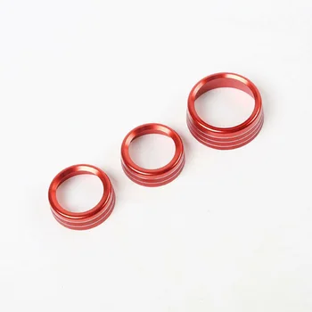 

Air Conditioning Knob Button Decorative Cover 5x Red Accessories Parts