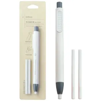 

Refillable Pen Shape Rubber Press Type Mechanical Eraser School Stationery Art