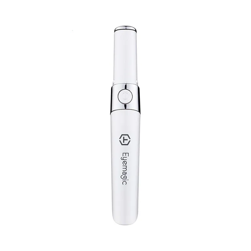 Eyemagic beauty, ручка против морщин, мини устройство для массажа глаз, электрическая вибрация лица, волшебная палочка для ухода за кожей, инструмент для красоты - Цвет: Серебристый