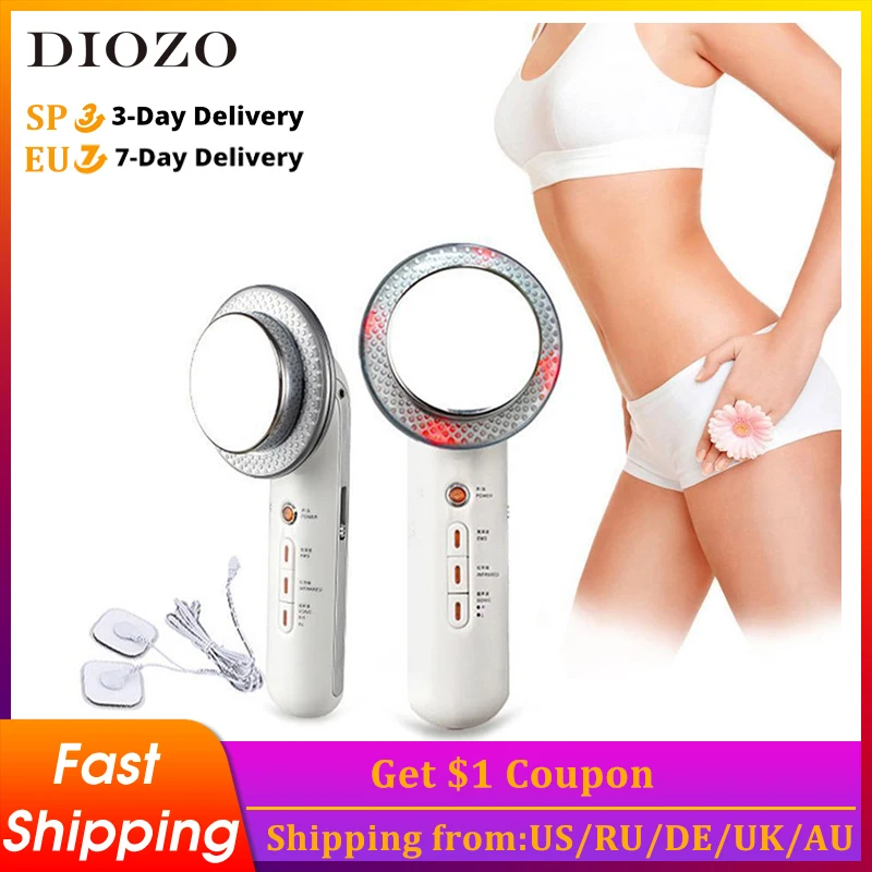 DIOZO Ultrasound Body Slimming Massager Face Lift Devices Fat Burner Machine Weight Loss Tools Face Beauty Machine Fast Shipping