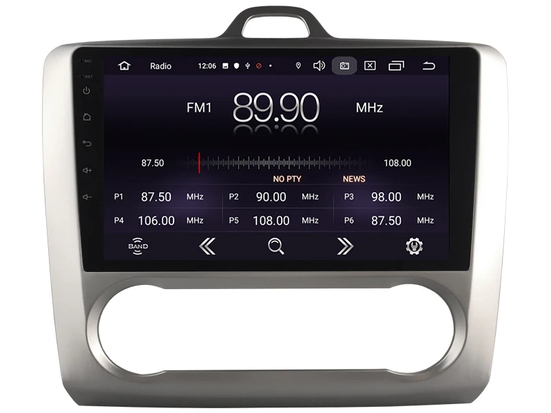OTOJETA Android 9,0 плеер умный Автомобильный мультимедийный радио для Авто AC Ford gps навигация по Bluetooth Полный сенсорный фокус магнитофон