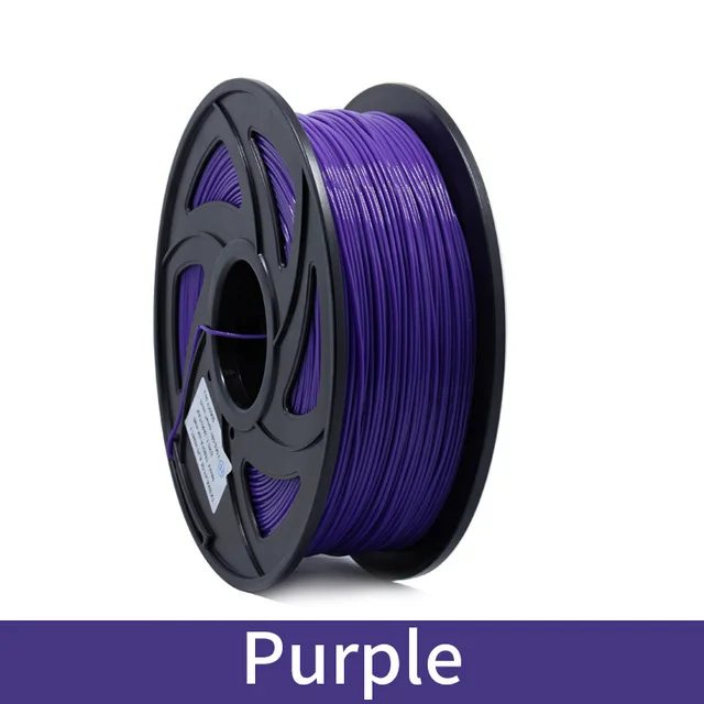 Purple 3d принтер 1 кг 1,75 мм PLA нити печатные материалы красочные для 3d принтер Экструдер ручка Радуга пластиковые аксессуары красный серый - Цвет: Purple