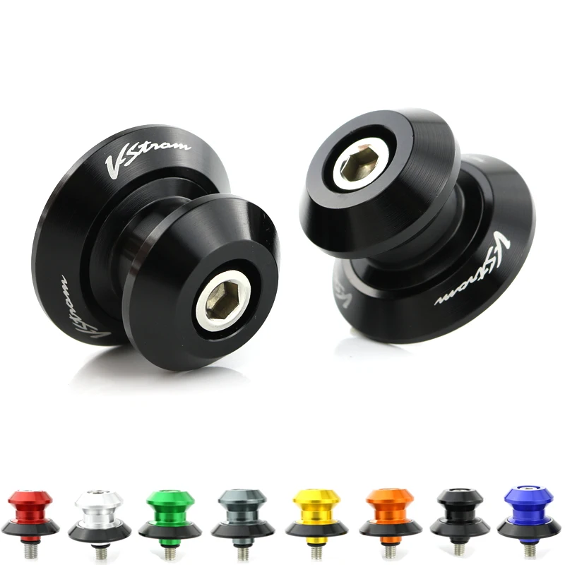 

For Suzuki DL650 V-Strom 650 2004 2005 2006 2007 2008 Swing Arm Sliders Spools Stand Bobbins CNC Aluminum Alloy