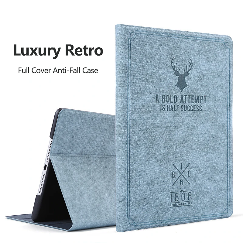 Case For iPad Air 2 PU Leather PC Deer Cover Funda Coque 3 10.2 10.5 2019 Mini 4 5 2018 | Компьютеры и офис